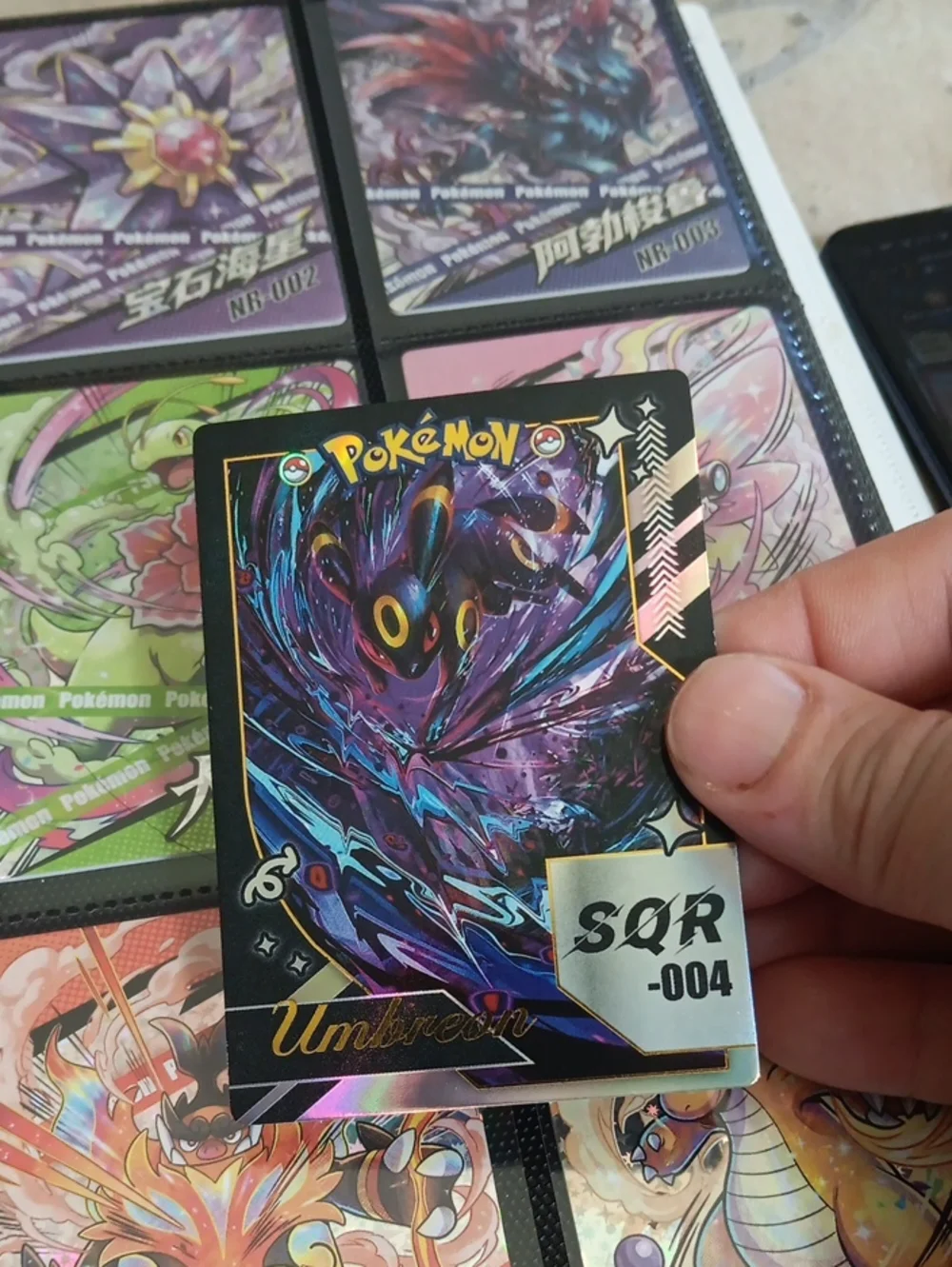 Pokemon Umbreon Holo Trading Card - Black, Purple, Blue